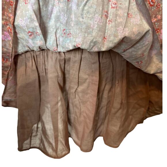LoveShackFancy Anguilla Floral Skirt in Warm Taupe Sienna - Picture 9 of 11
